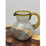 jarra bola 20cm filo y asa ambar